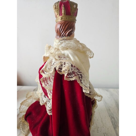 Vintage chalkware 17" infant of Prague statuary Italian Italy religious statue f - Picture 5 of 16